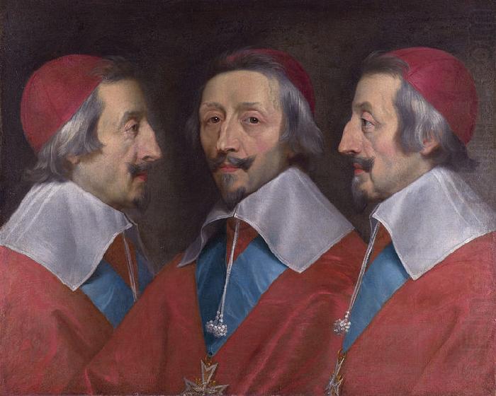 Triple Portrait of Cardinal de Richelieu, Philippe de Champaigne
